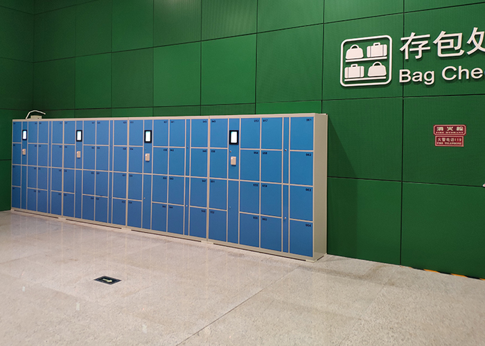 智能快递柜图片展示,千鸣科技手机扫码快递柜,手机扫码快递柜客户案例